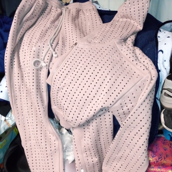 Hot and delicious jogging suit with crop jacket see pics women's size small - Picture 1 of 15